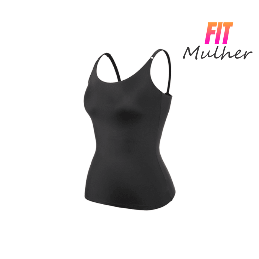 Liquidação - Regata Modeladora Modela E Define Comprime Realça O Busto Só Hoje