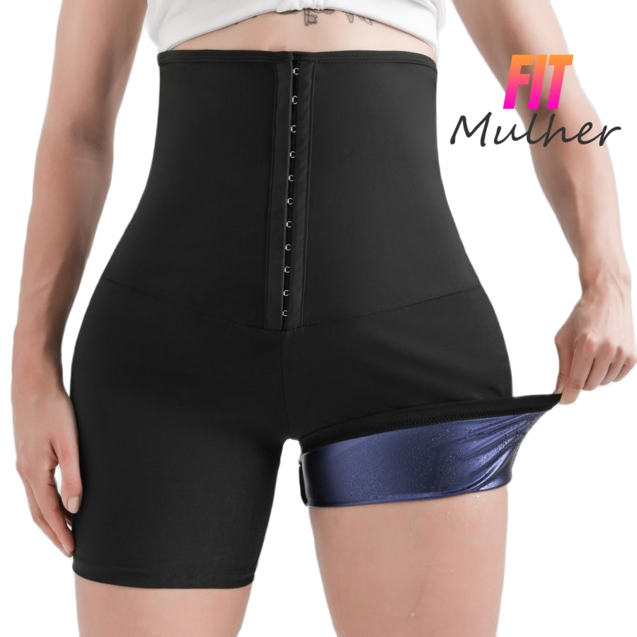 Sauna Suit Pants For Women Body Shaper Slimming Shorts Sweat Capris Weight Loss Gym Workout Leggings