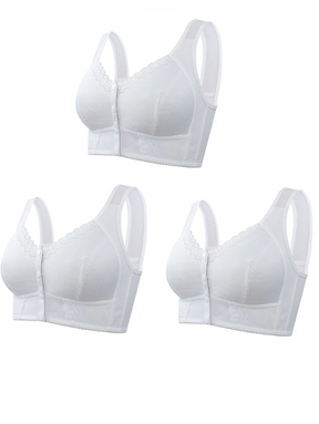 Compre 2 Leve 3: Sutiã Rendado Sem Aro Fechamento Frontal