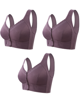 Compre 2 Leve 3: Sutiã Rendado Fechamento Frontal