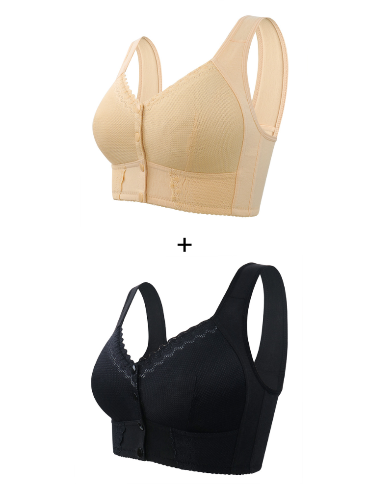 Compre 2 Leve 3: Sutiã Rendado Sem Aro Fechamento Frontal