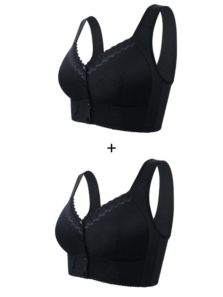 Compre 2 Leve 3: Sutiã Rendado Sem Aro Fechamento Frontal