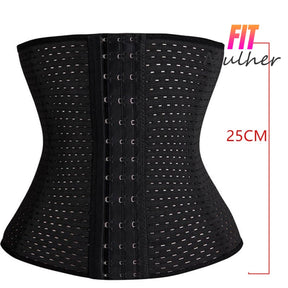 Cinta Modeladora Trainer Com Barbatanas De Aço Preto 3 Fechos / Xp