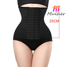 Cinta Modeladora Trainer Com Barbatanas De Aço Preto 6 Fechos / Xp