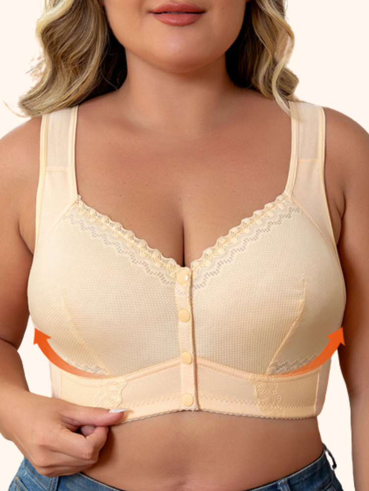 Compre 2 Leve 3: Sutiã Rendado Sem Aro Fechamento Frontal