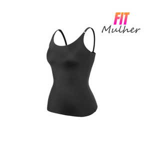 Liquidação - Regata Modeladora Modela E Define Comprime Realça O Busto Só Hoje