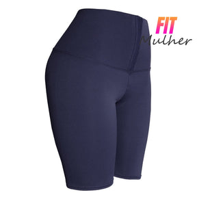 Legging Modeladora Lisa Short Azul Escuro / P