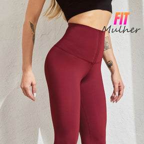 Legging Modeladora Lisa Vermelho Escuro / P