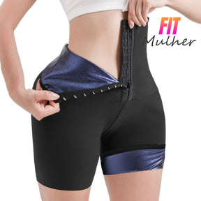 Sauna Suit Pants For Women Body Shaper Slimming Shorts Sweat Capris Weight Loss Gym Workout Leggings
